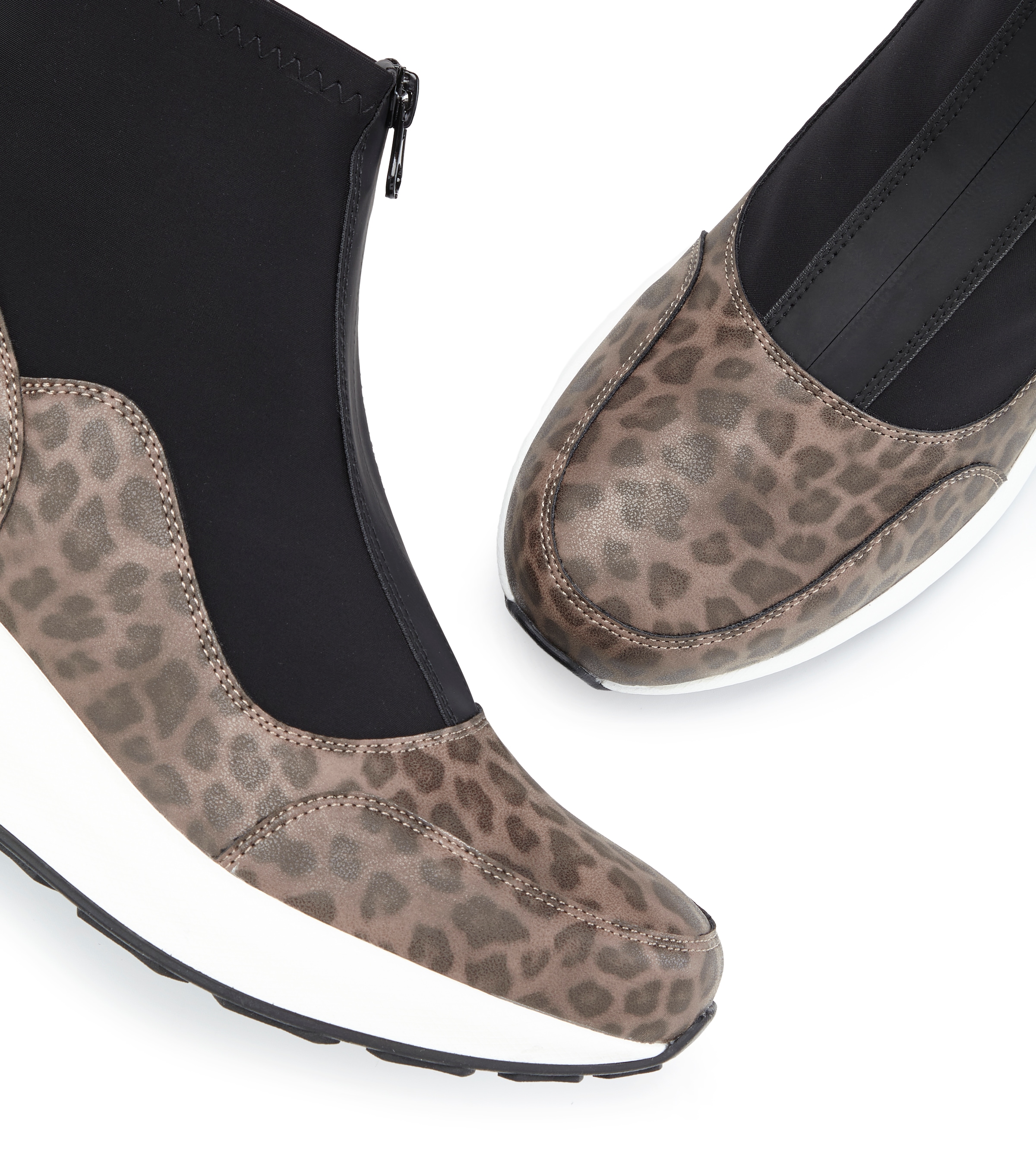 LASCANA Stiefelette »Sneaker, Keilstiefelette, Freizeitschuh«  NEU mit innenliegendem Keilabsatz und Frontreissverschluss VEGAN