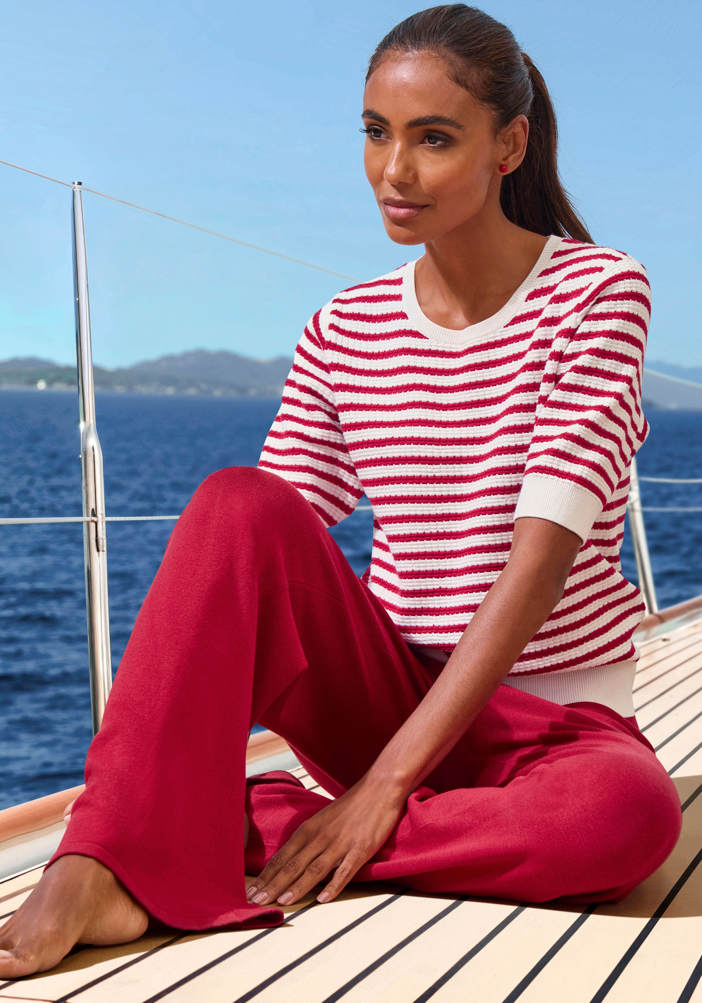 French Connection Pantalon lounge  pantalon détente en maille fine douce, vêtements d'intérieur