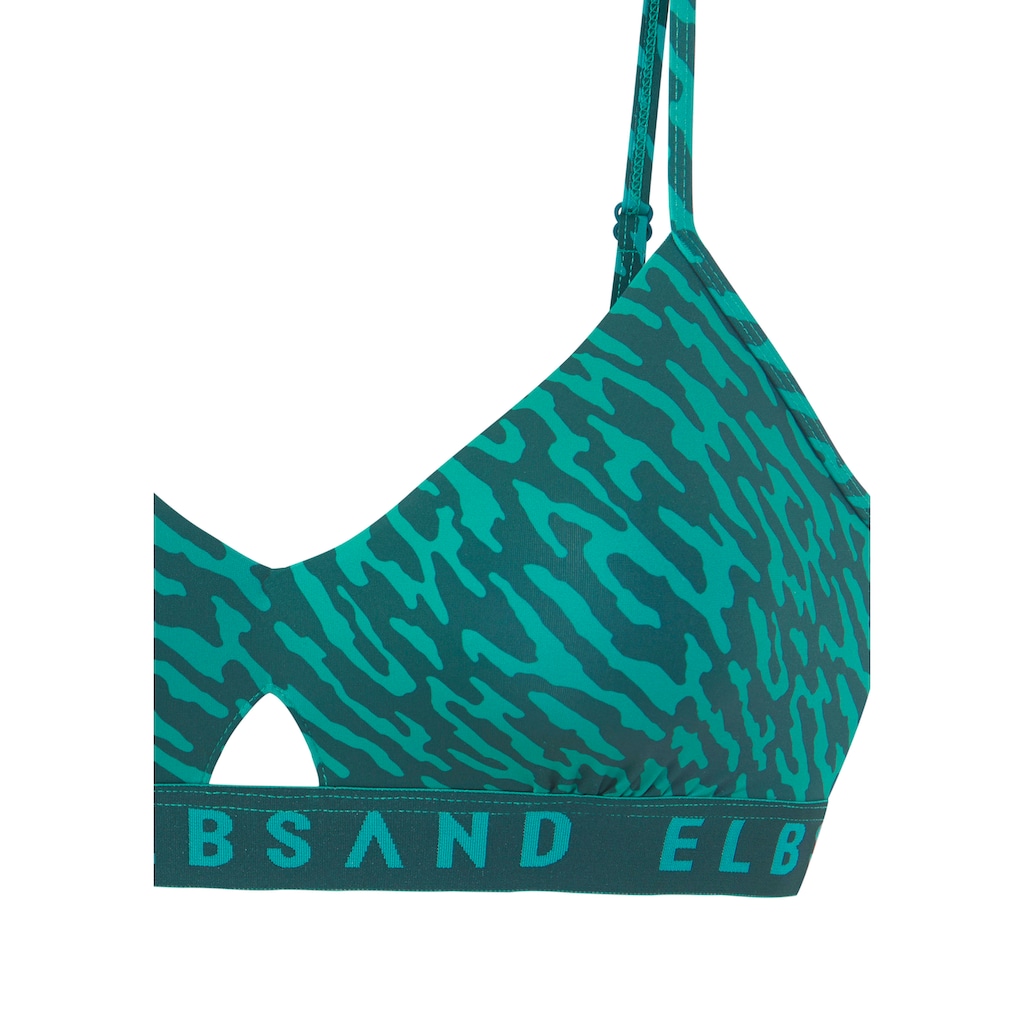 Elbsand Bustier-Bikini, mit Markenschriftzug