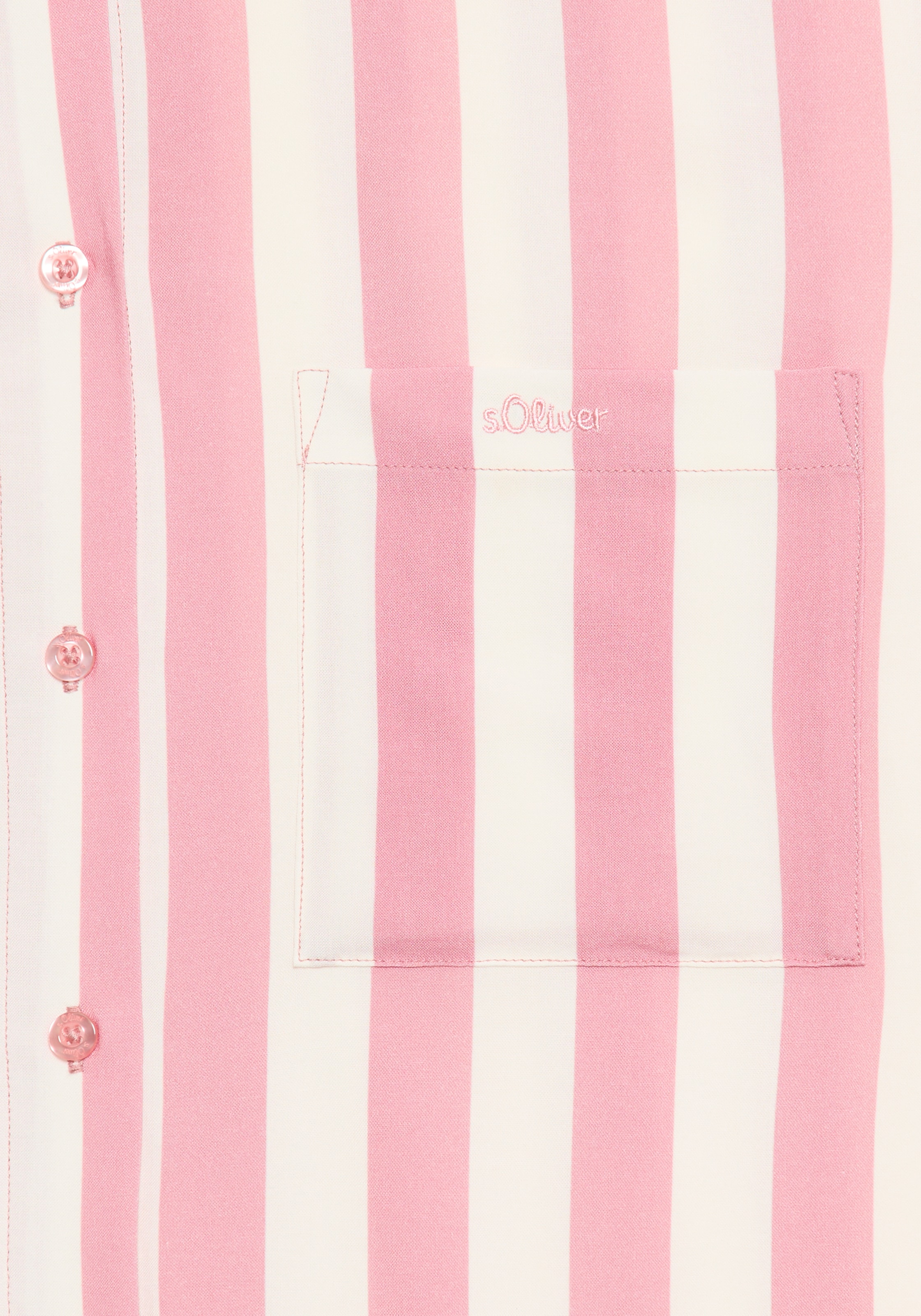 s.Oliver Haut de pyjama 1-teilig,  mit breiten Streifen