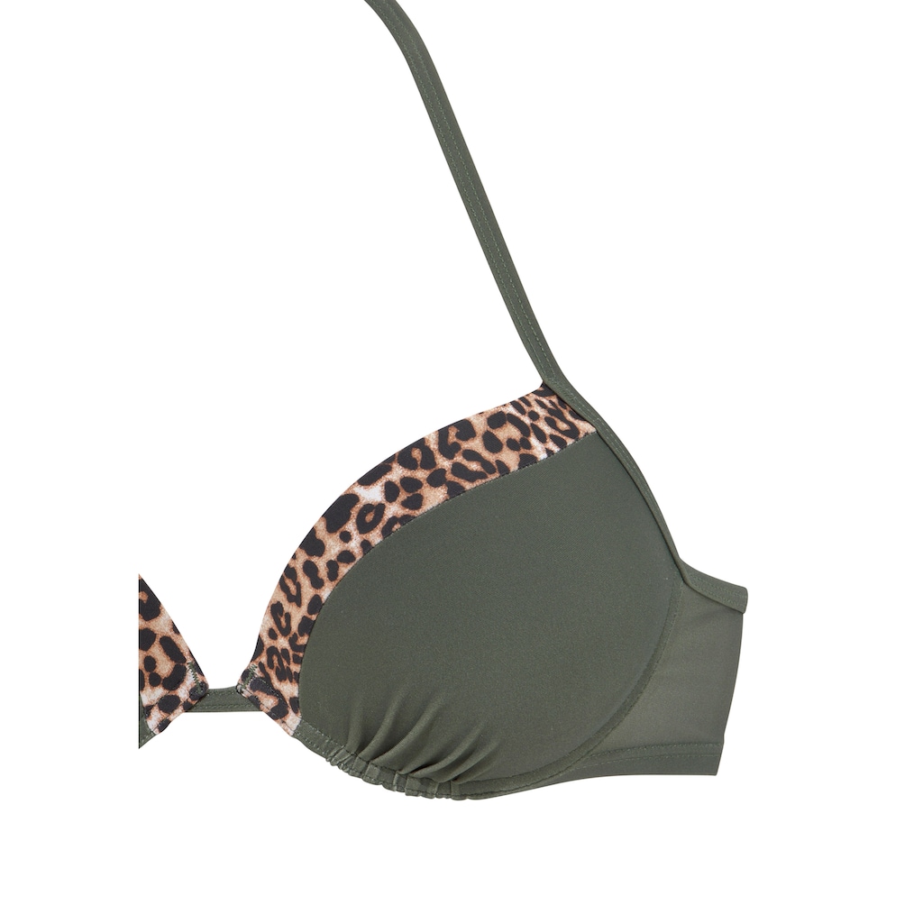 LASCANA Push-Up-Bikini-Top »Adelin«, mit bedruckten Einsätzen
