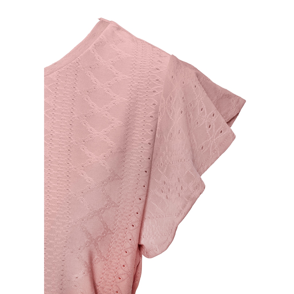 Vivance Kurzarmshirt »mit Lochstickerei«, (2er-Pack), aus pflegeleichter Qualität