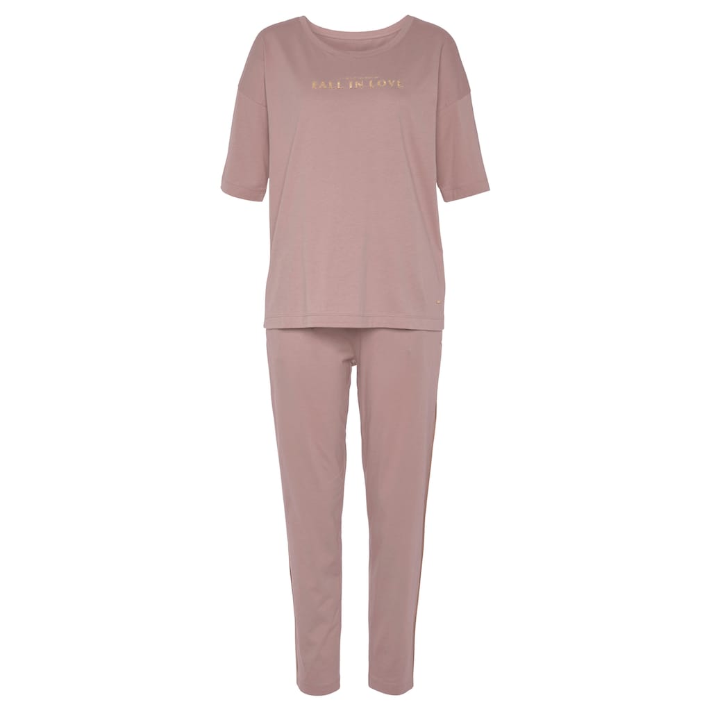 Vivance Dreams Pyjama, (2 tlg.), mit schönem Foildruck