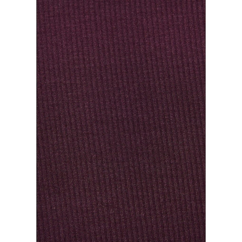 LASCANA Ripptanktop, mit Karree-Ausschnitt, elastisches Damentop, Basic, elegant