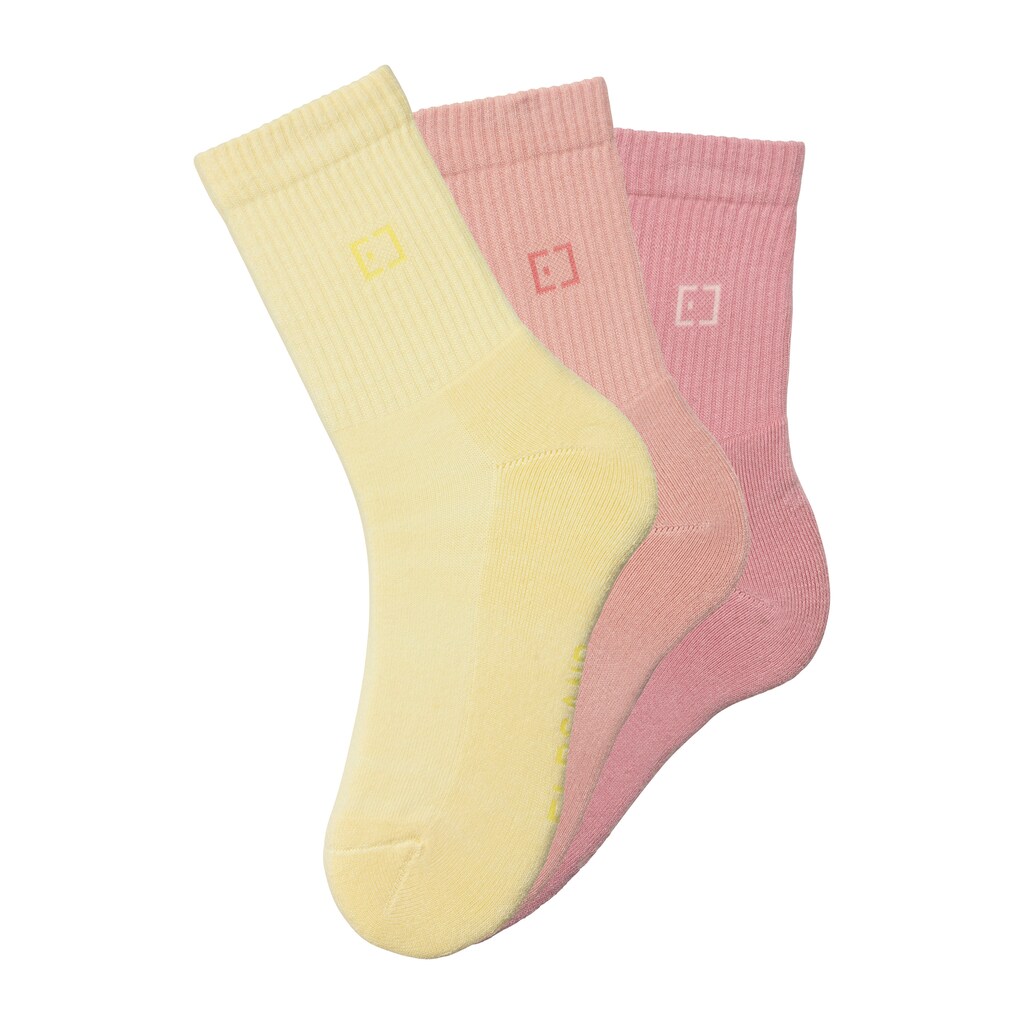 Elbsand Socken, (Packung, 3 Paar), mit Frottee und eingestricktem Markenlogo