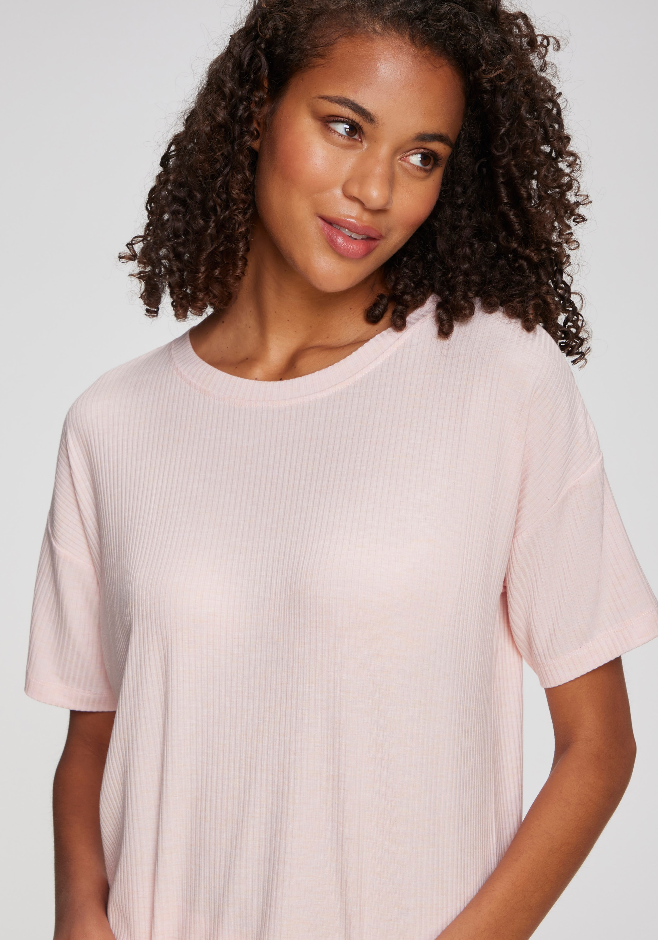 s.Oliver Pyjamaoberteil aus weicher Rippqualität