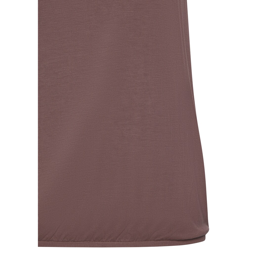 Vivance Trägertop »mit elastischen Glitzerträgern«, (2er-Pack), aus weichem Viskose-Stretch