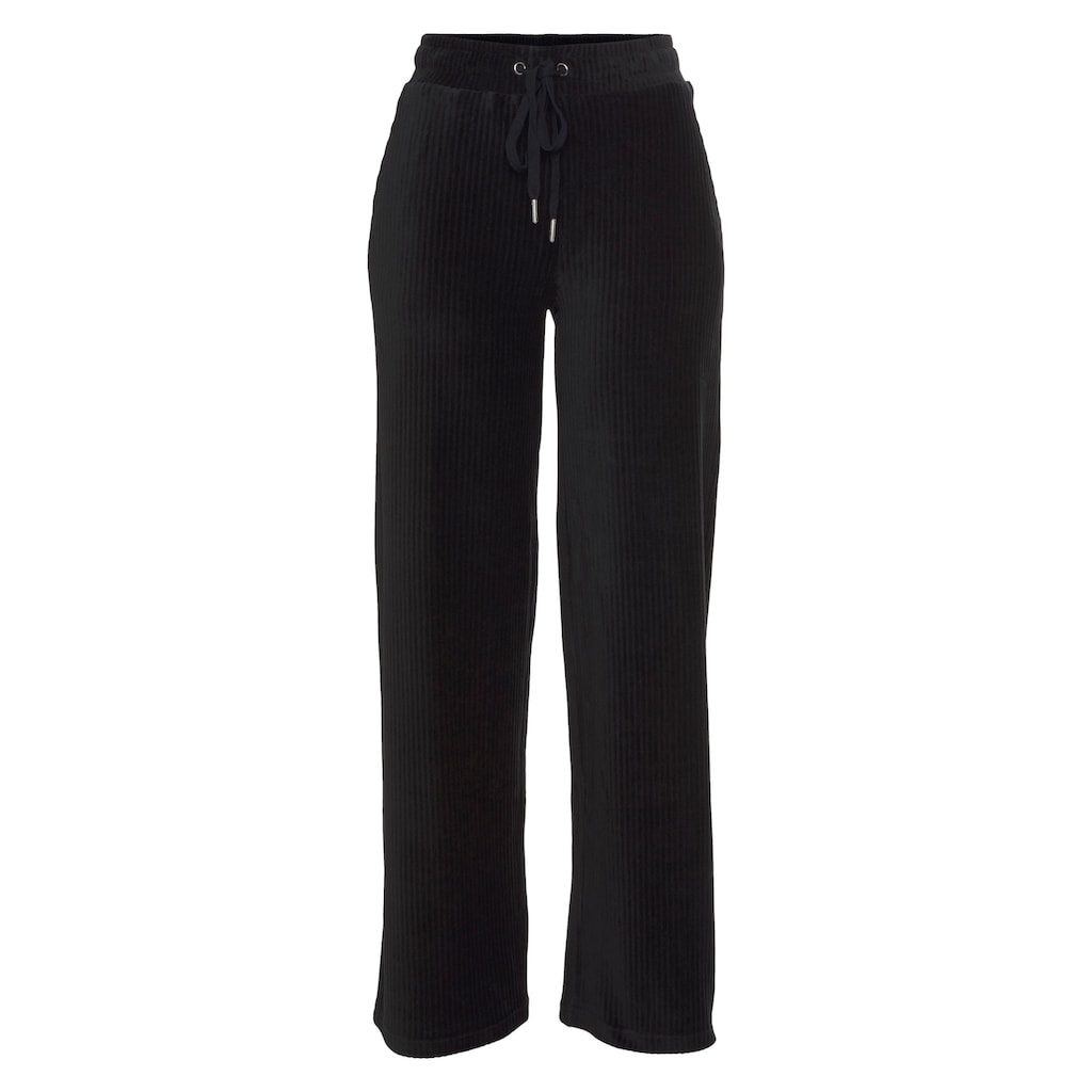 Vivance Homewearhose, mit breiter elastischen Cord Struktur, Loungewear