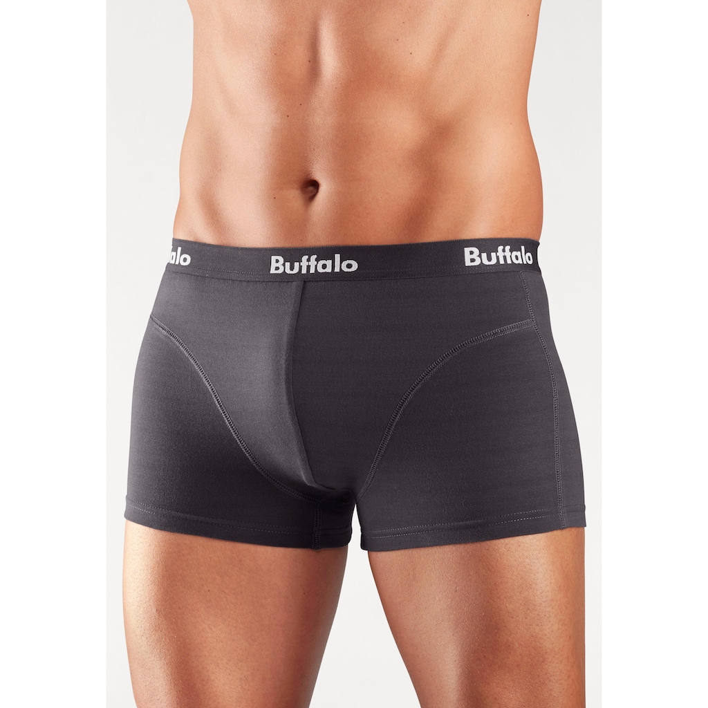 Buffalo Hipster, (Packung, 3 St.), knapp sitzende Boxershorts aus Baumwollmischung