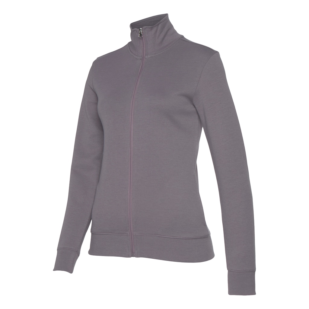 Bench. Loungewear Sweatjacke, mit bestickten Stehkragen, Loungeanzug