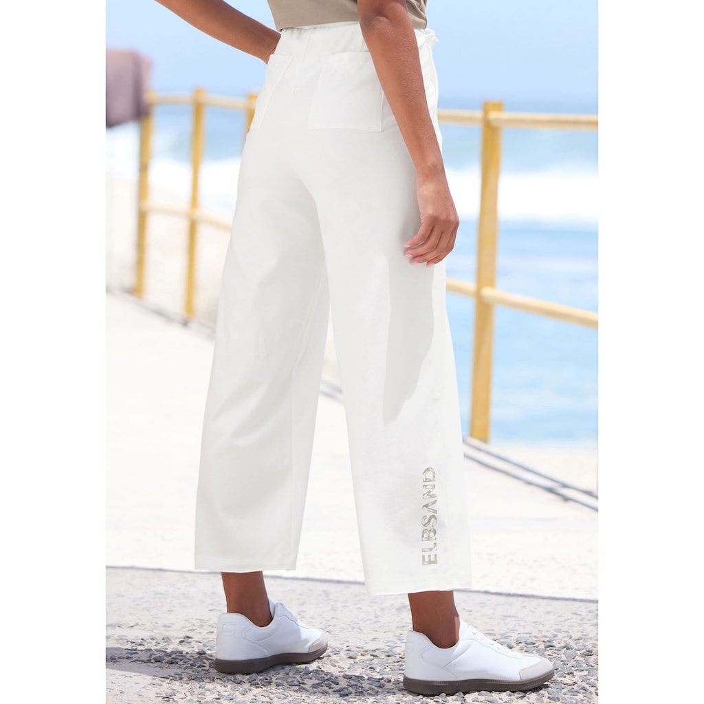 Elbsand 7/8-Hose, aus Sweatware mit weitem Bein
