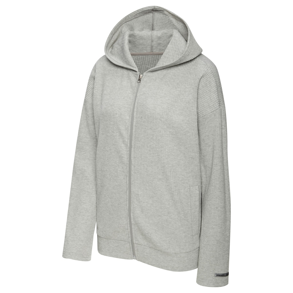 French Connection Sweatjacke, weiche Rippstruktur, Loungewear