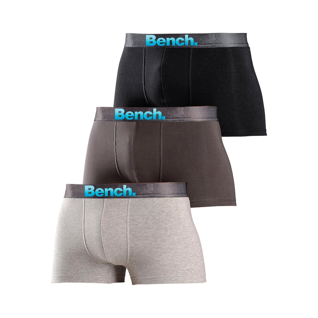 Bench. Boxer »Boxershorts für Herren«, (Packung, 3 St.), Unterhosen mit Logo Webbund