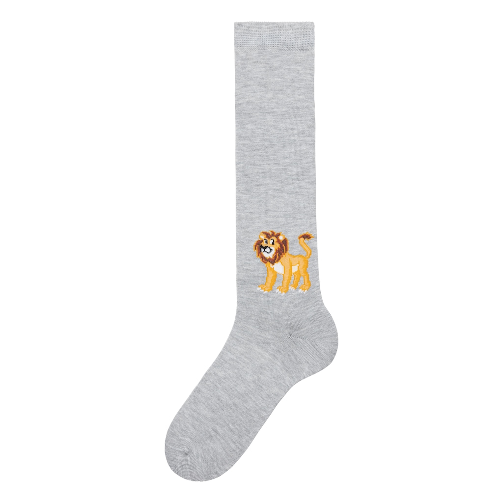H.I.S Kniestrümpfe, (Packung, 5 Paar), mit eingestricktem Moriv