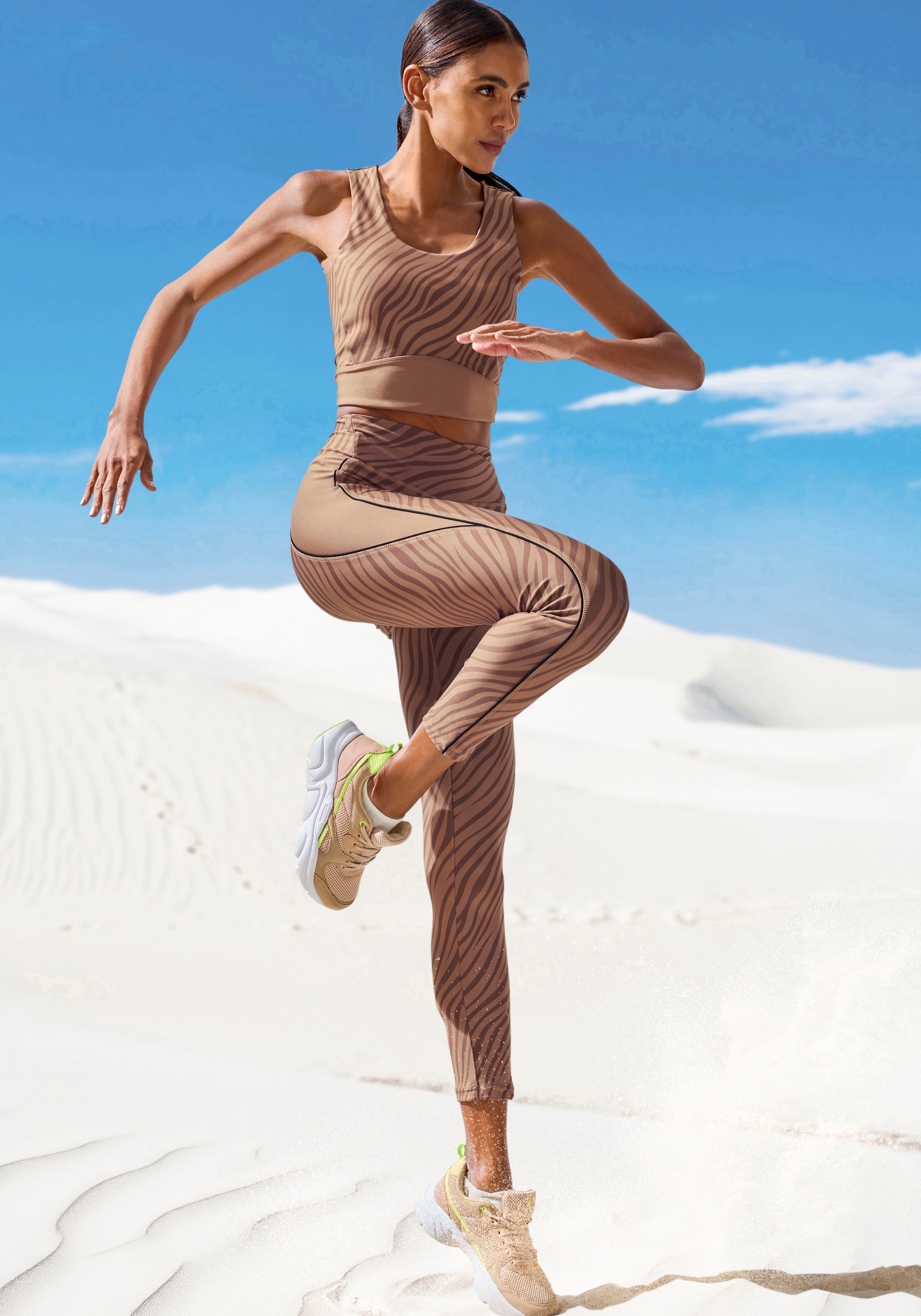 LASCANA ACTIVE Leggings, mit Zebramuster