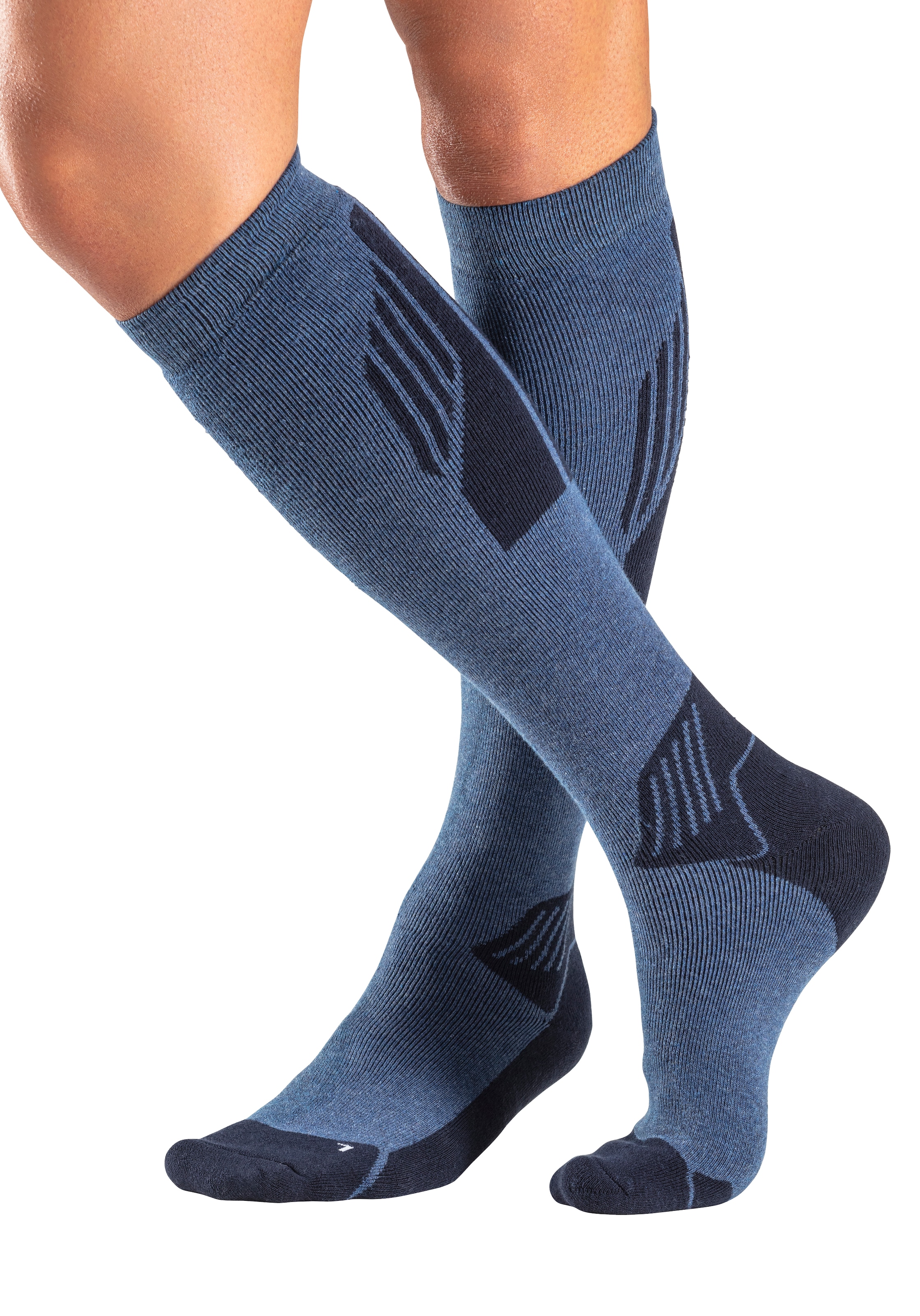 H.I.S Bas de ski »Damen und Herrensocken Vollfrottee« Paquet, 2 cuis tlg. avec éponge intégrale confortable
