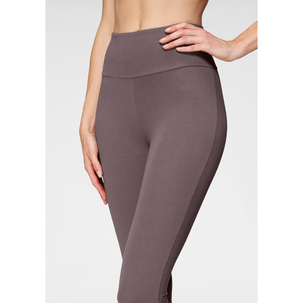 LASCANA Leggings, mit breitem Bündchen