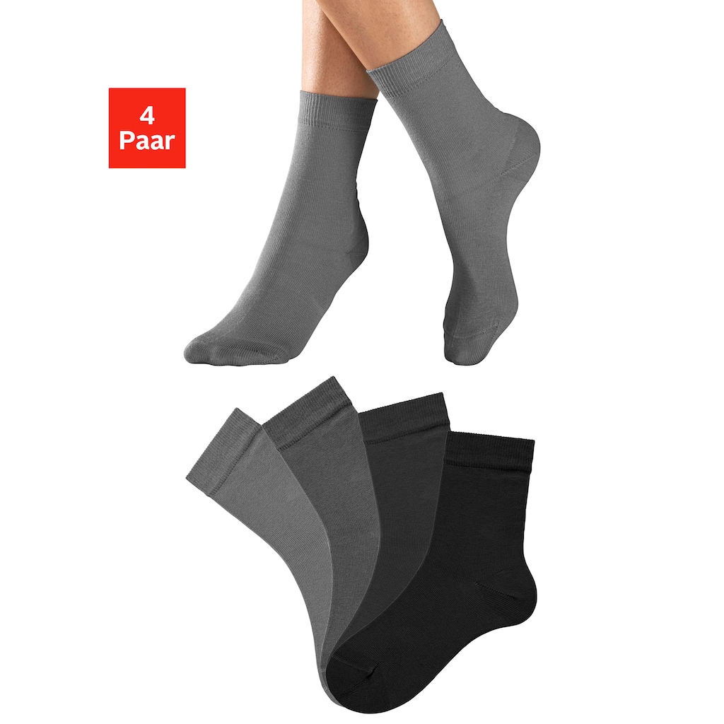 H.I.S Socken, (Packung, 4 Paar), in unterschiedlichen Farbzusammenstellungen