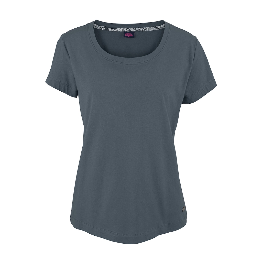 Buffalo Shorty, (2 tlg.), mit gemusterter Shorts und softem Basic T-Shirt