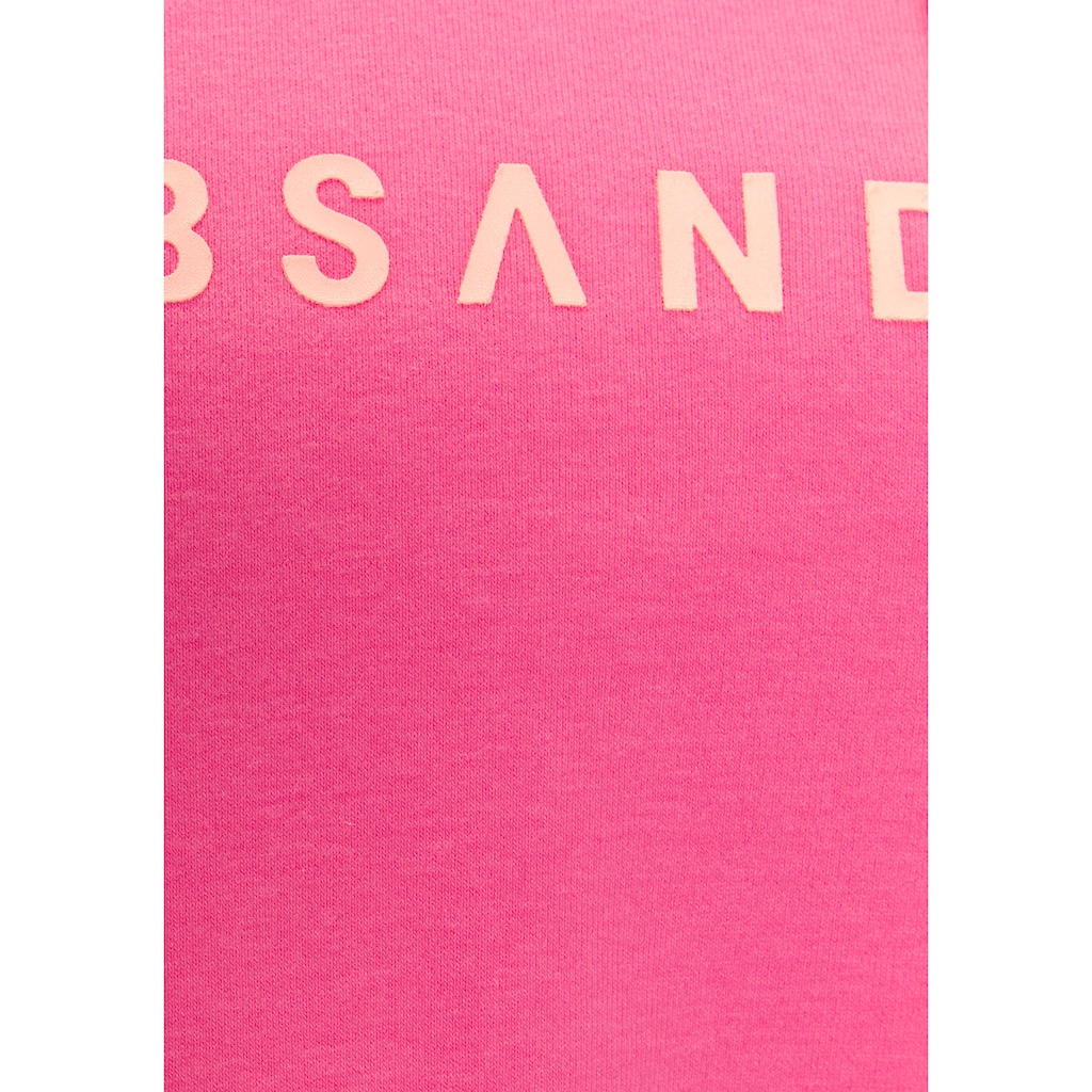 Elbsand Kapuzensweatshirt »Svana«, mit Logoprint, bequemer Hoodie, seitliche Schlitze