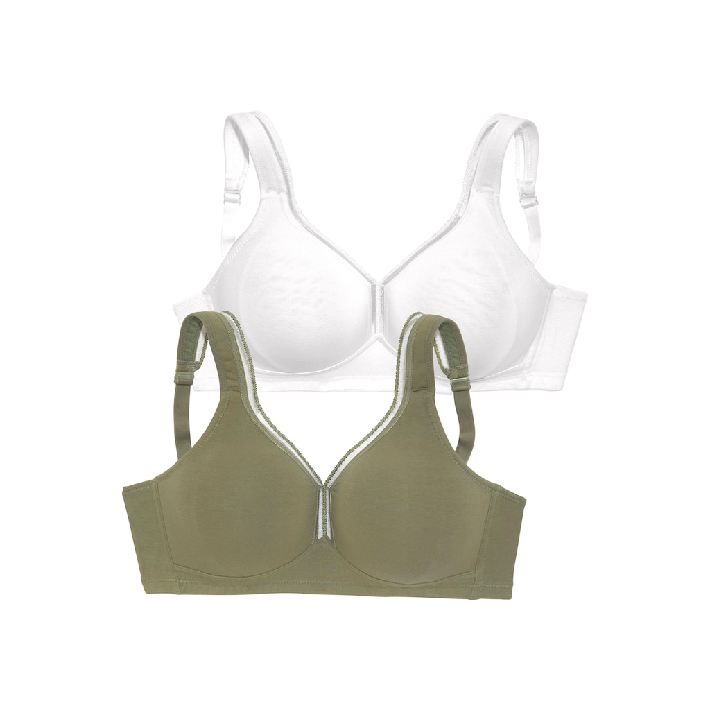 petite fleur T-Shirt-BH, ohne Bügel aus Baumwolle, Basic Dessous
