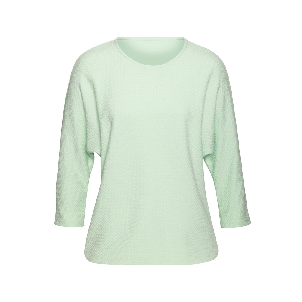 Vivance Langarmshirt »aus bügelfreier Strukturqualität«, mit Viskose