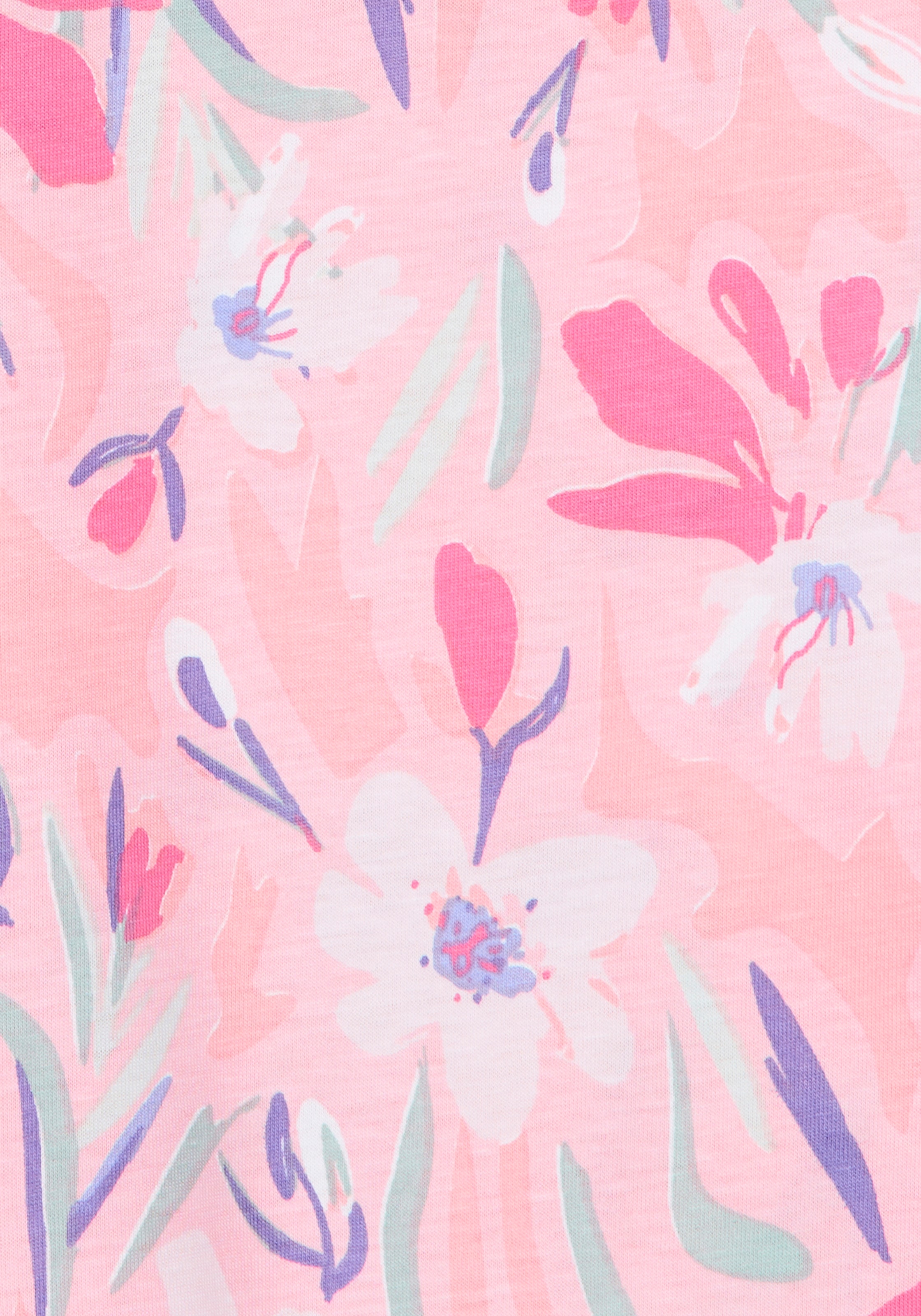 Vivance Dreams Haut de pyjama Schöner Blumen- oder Streifendruck