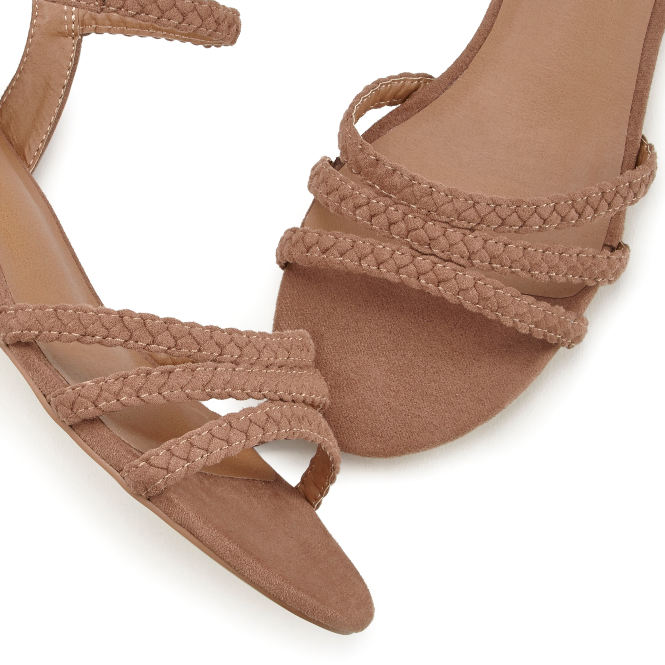 LASCANA Sandale »Sommerschuh«, Sandalette, Sommerschuh mit geflochtenen Riemchen VEGAN