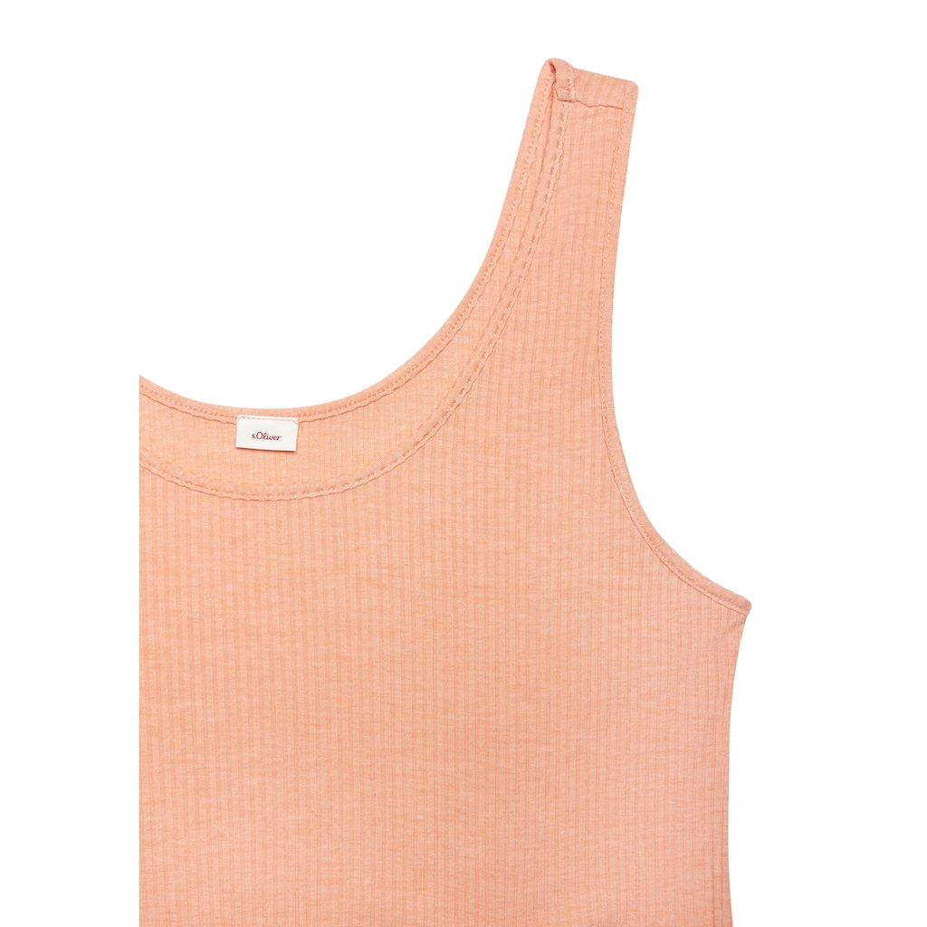 s.Oliver Pyjamaoberteil, in elastischer Rippware