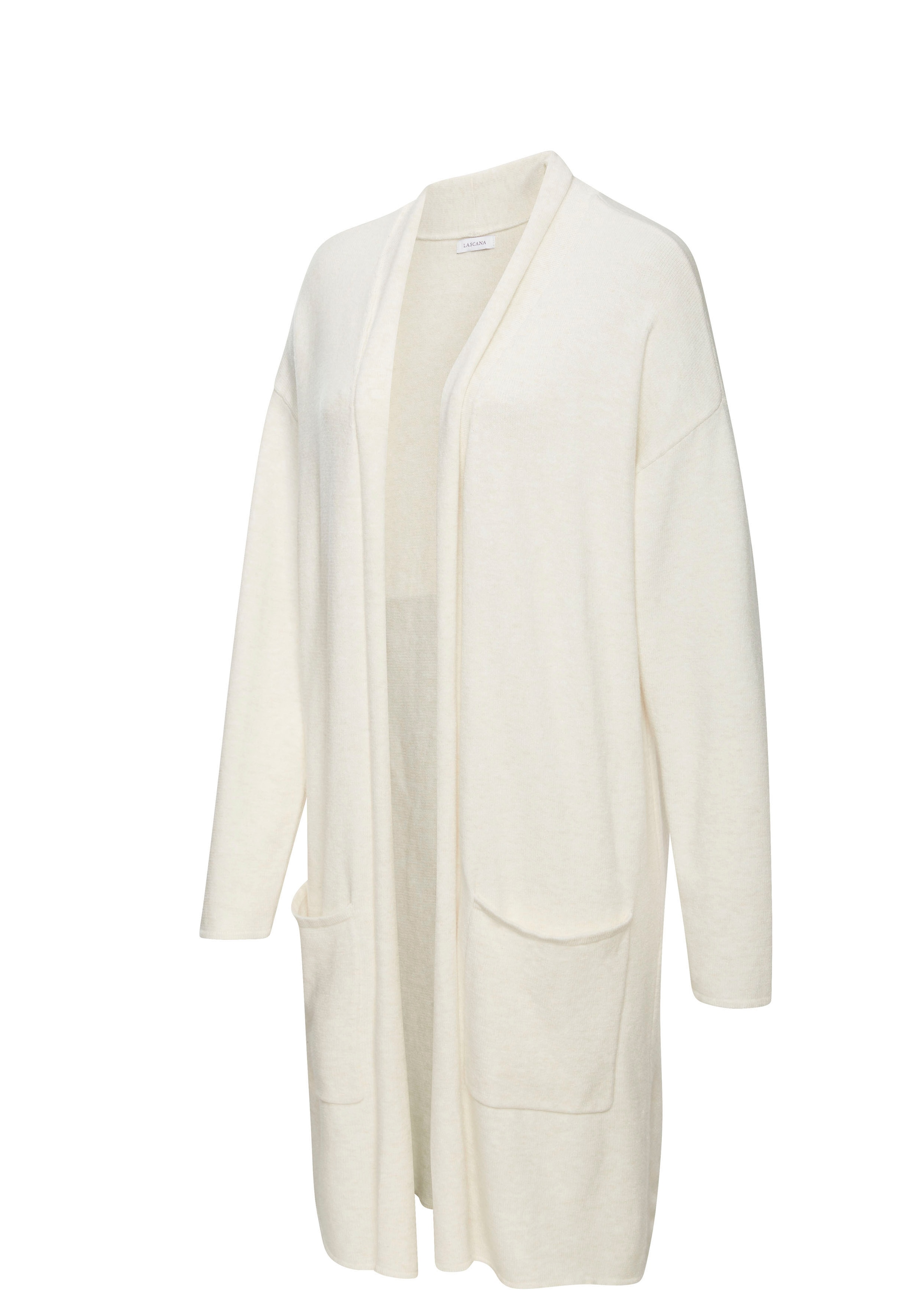 LASCANA Longstrickjacke aus hochwertigem Strick