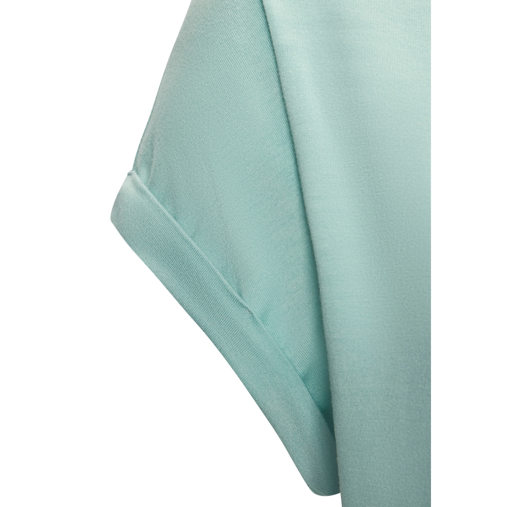 LASCANA Kurzarmshirt »mit Lascana Herz Print«, aus weichem Viskose-Stretch
