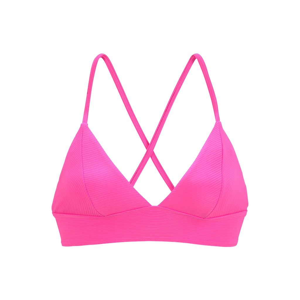Venice Beach Triangel-Bikini-Top »Lucky«, aus gerippter Strukturware