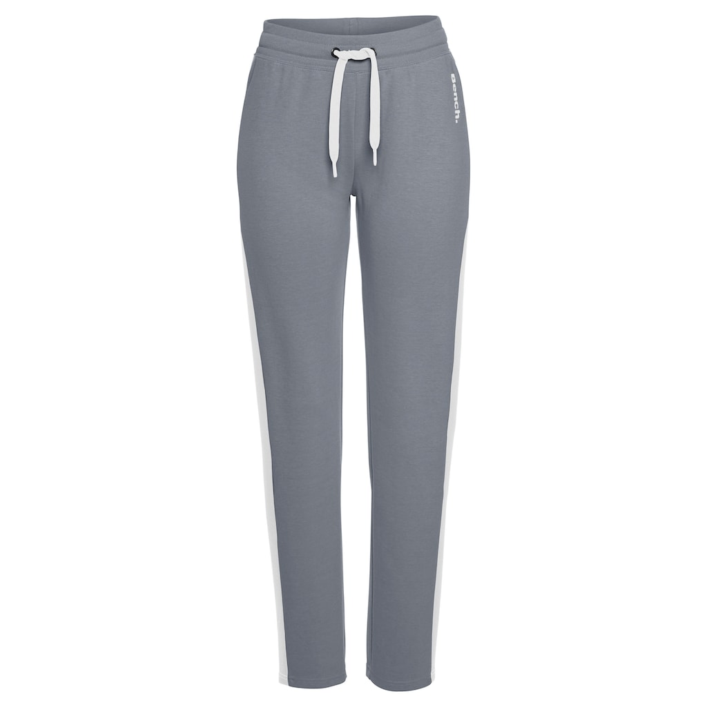 Bench. Loungewear Loungehose, mit Seitenstreifen und geradem Bein, Loungewear