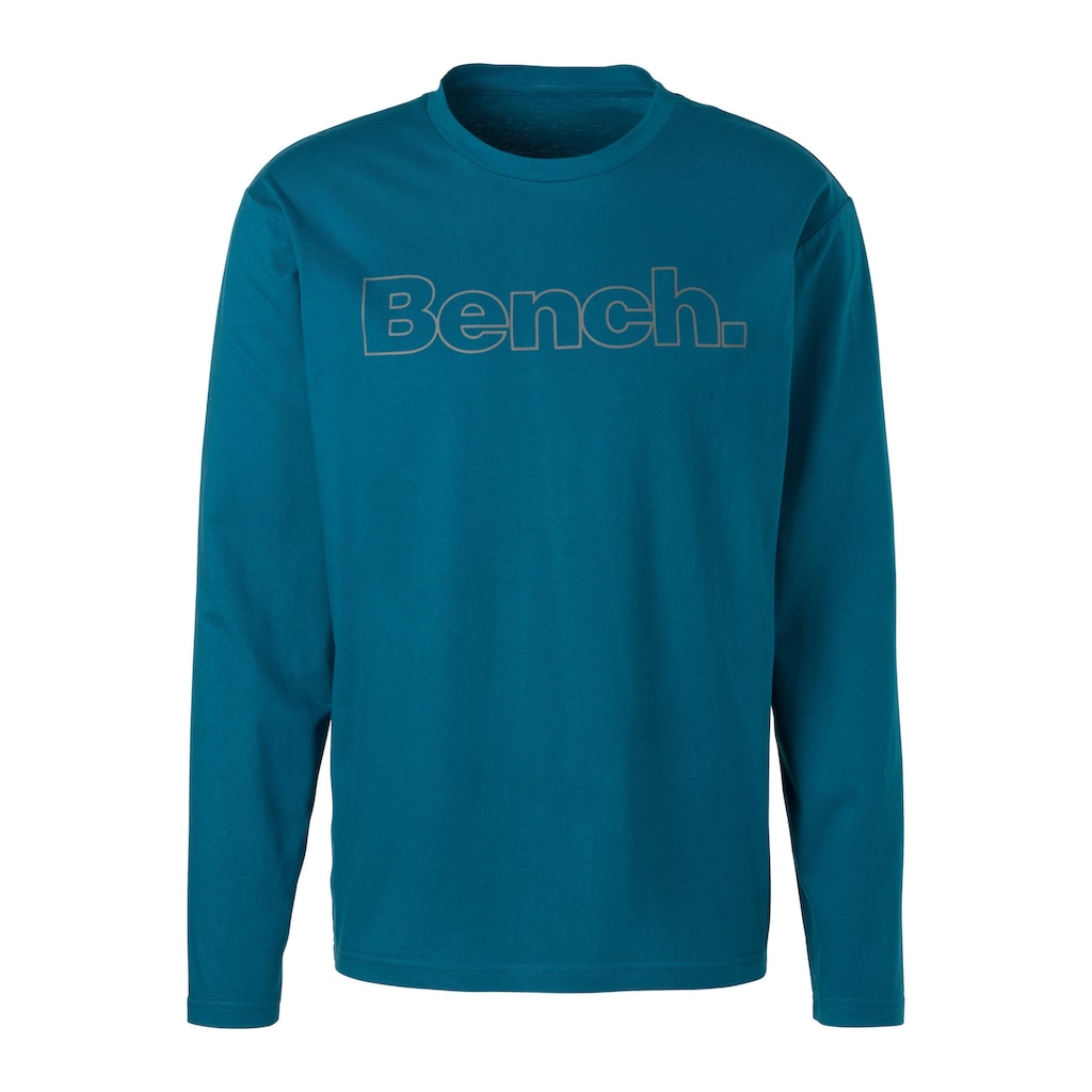 Bench. Loungewear Langarmshirt, (2 tlg.), mit Bench. Print vorn