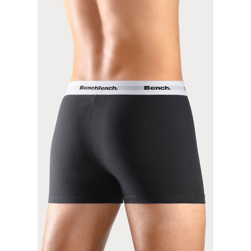 Bench. Boxer »Boxershorts für Herren«, (Packung, 4 St.), Unterhosen mit kontrastfarbigem Bund
