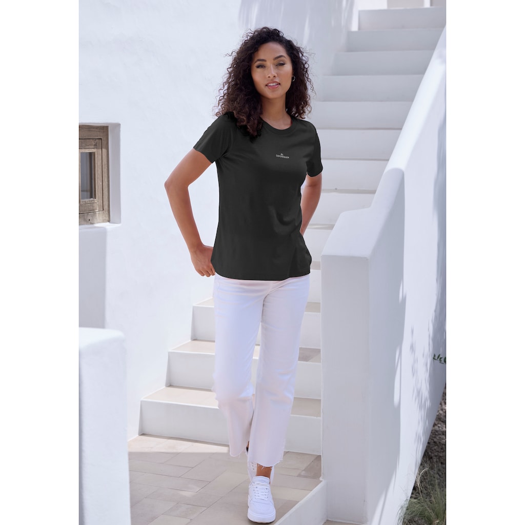Copenhagen Studios T-Shirt »mit dezentem Logoprint vorn«, aus softer Jersey-Qualität mit Bio-Baumwolle