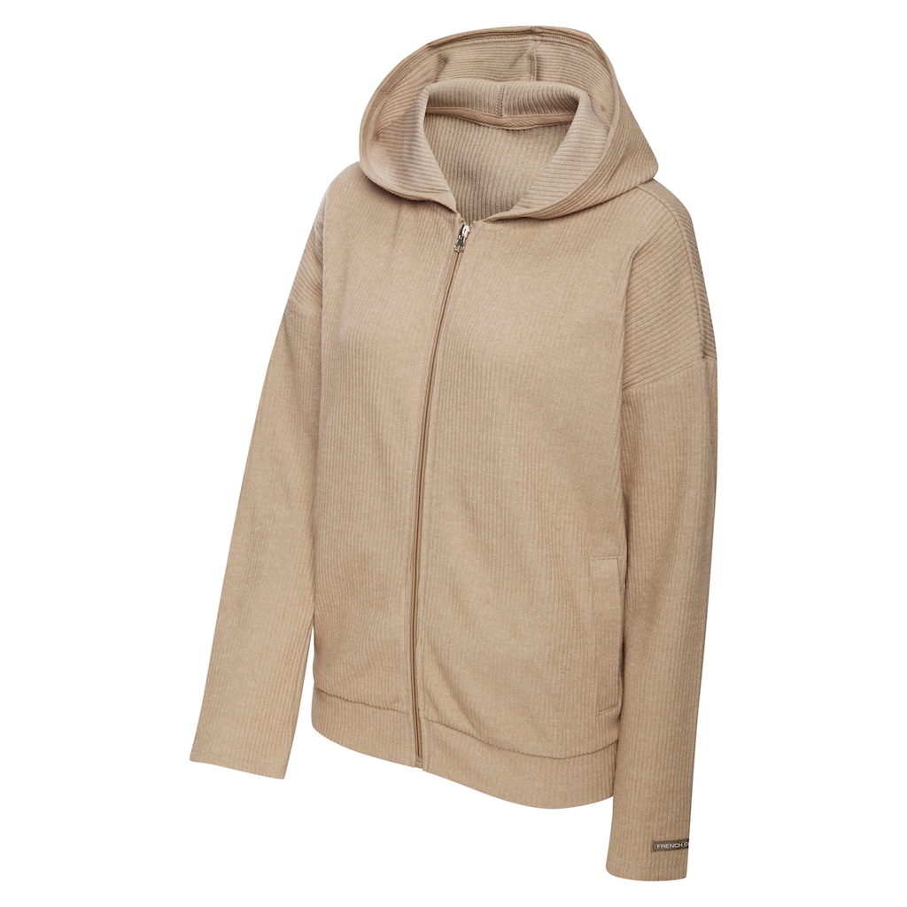 French Connection Sweatjacke, weiche Rippstruktur, Loungewear