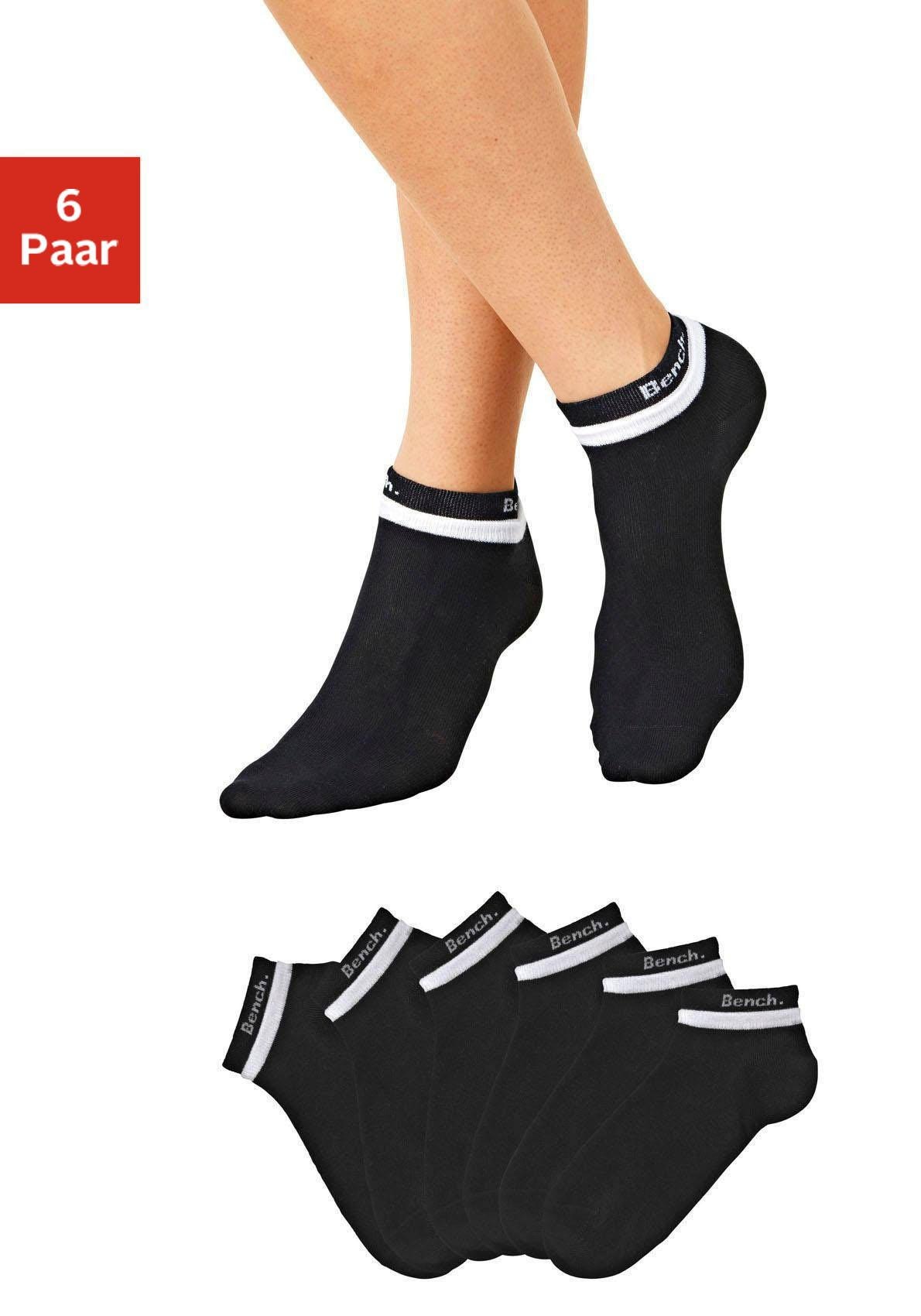 Bench. Kurzsocken Packung, 6 Stk. tlg. mit doppelten Bündchen