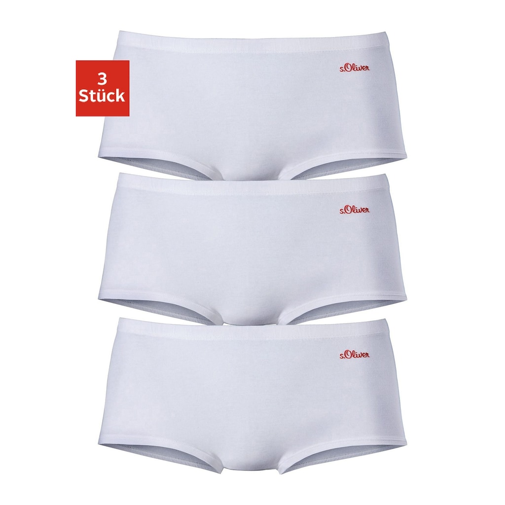 s.Oliver Panty, (3er-Pack), aus elastischer Baumwoll-Qualität