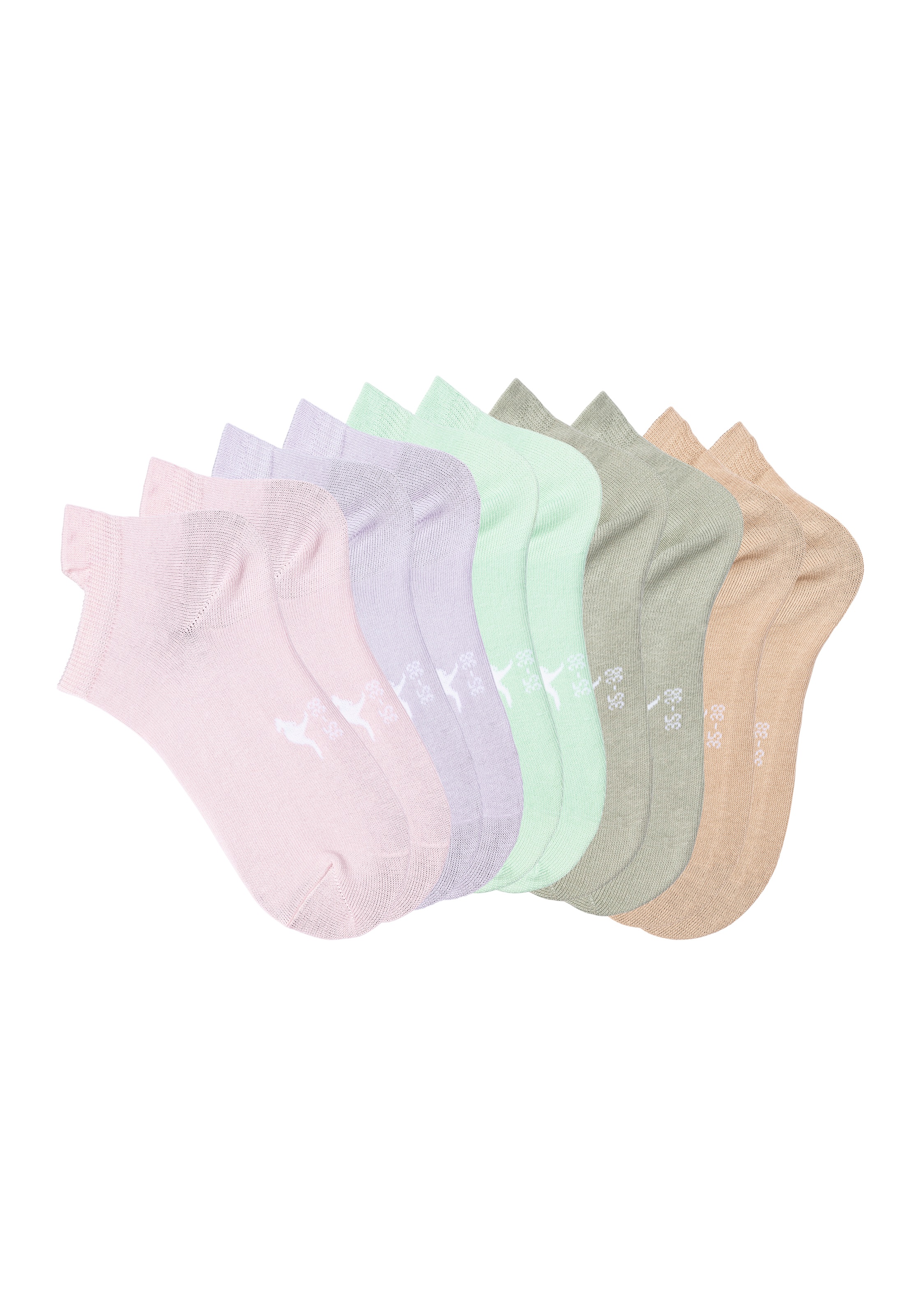 KangaROOS Sneakersocken Packung, 10 Stk. tlg. mit erhöhtem Bündchen