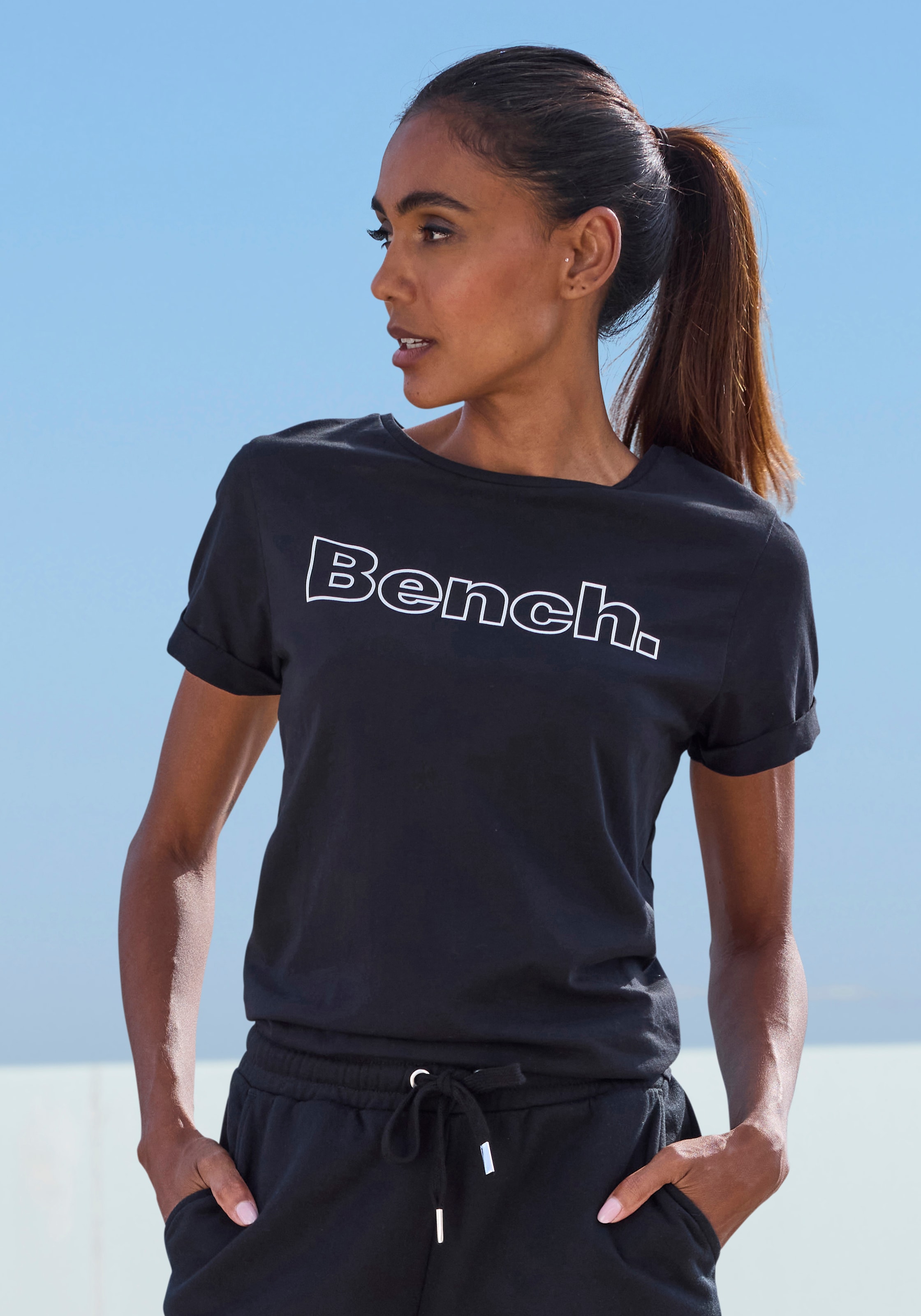 Bench. Loungewear T-Shirt Packung, 2 Stk. mit Logodruck