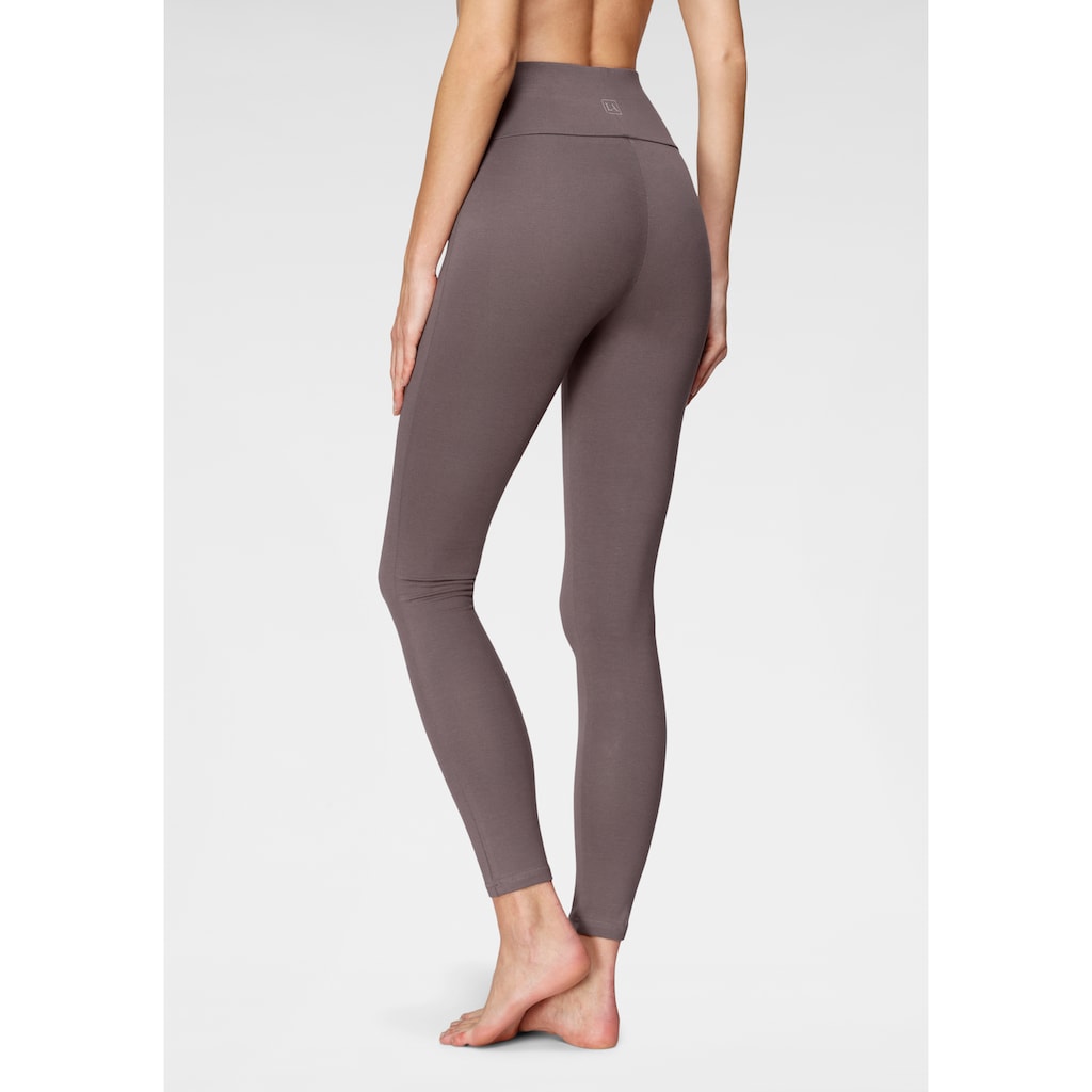 LASCANA Leggings, mit breitem Bündchen