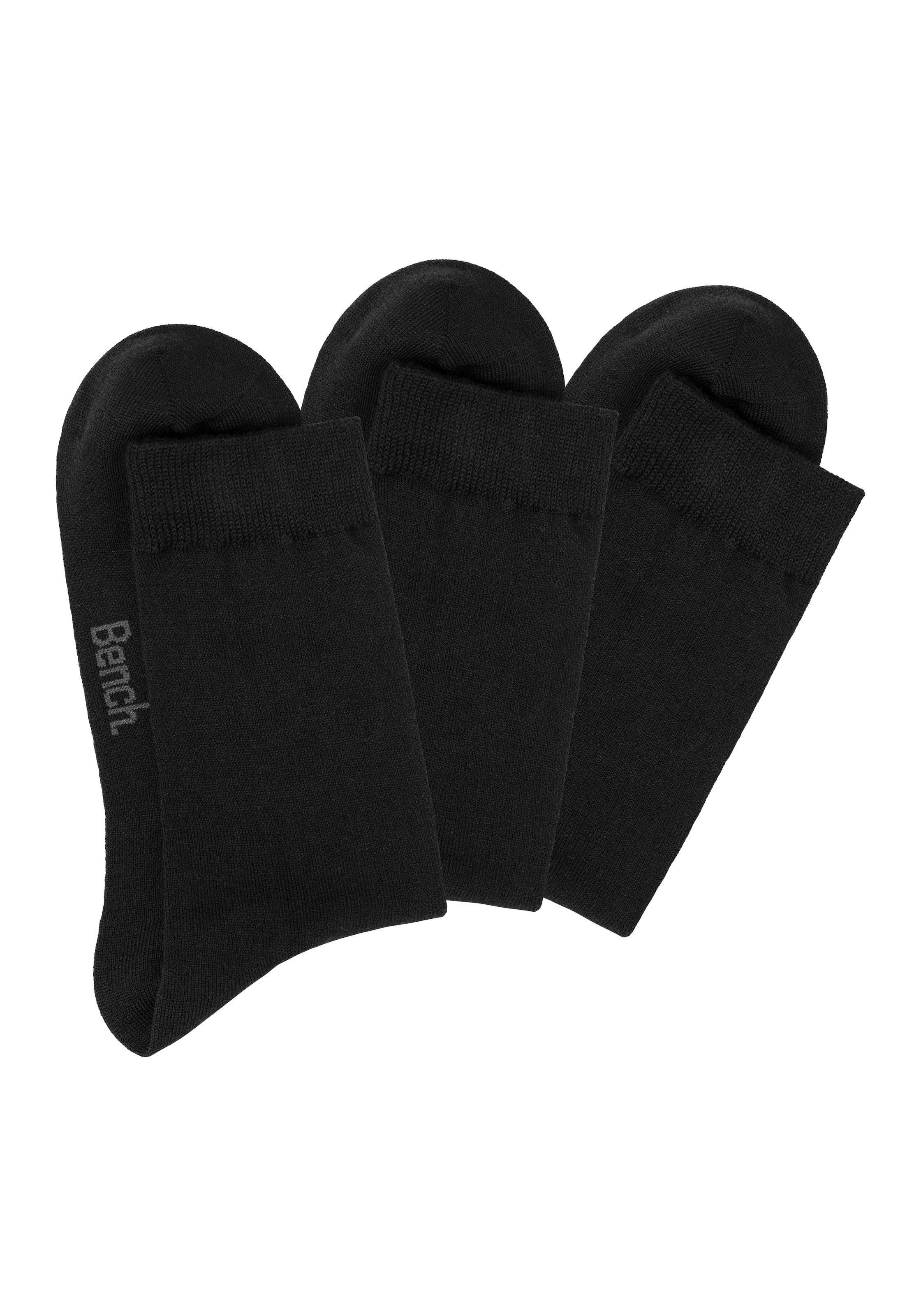 Bench. Socken, (Packung, 3 Paar), Herrensocken mit wärmender Wolle