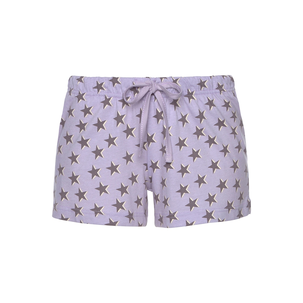 Vivance Dreams Shorty, (4 tlg., 2 Stück), mit Sternedruck
