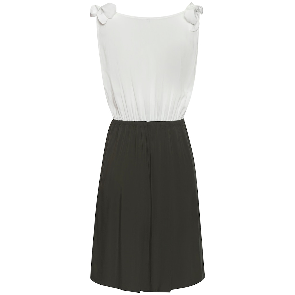 LASCANA Sommerkleid, mit Schleifen, Strandkleid, casual