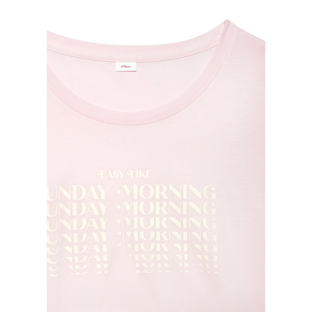 s.Oliver Pyjama, (2 tlg.), mit grafischem Print