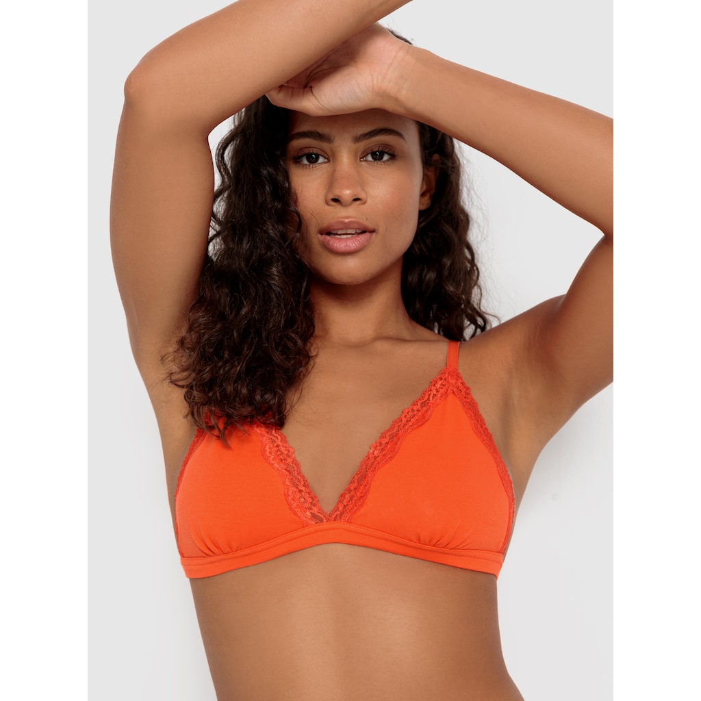 LSCN by LASCANA Bralette, mit zarter Spitzenkante