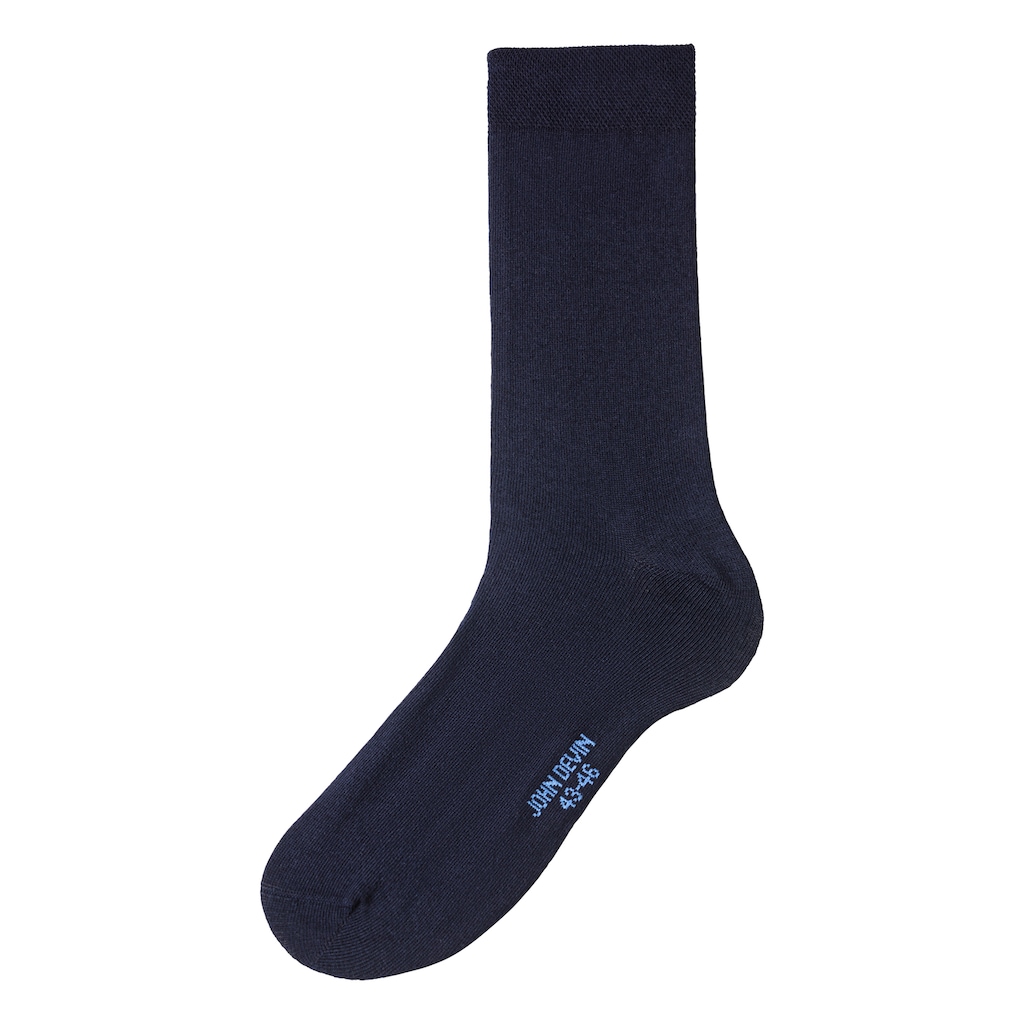 John Devin Businesssocken, (Packung, 6 Paar), lange Form, wertig in Box verpackt