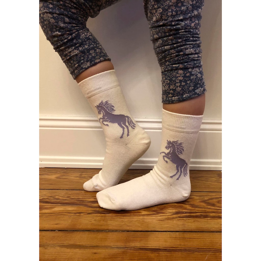 H.I.S Socken, (Packung, 5 Paar), mit Pferdemotiven