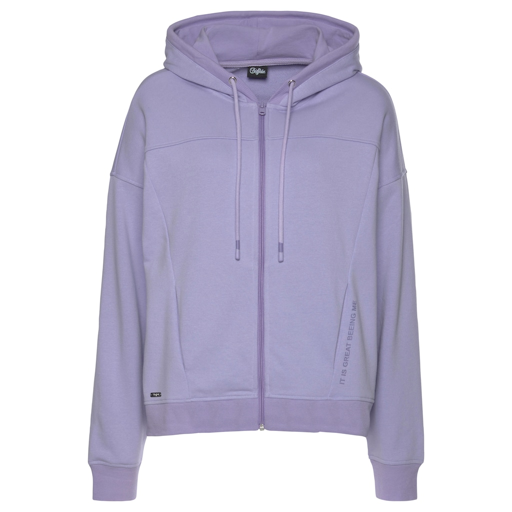 Buffalo Kapuzensweatjacke, mit Statement Druck, Loungeanzug